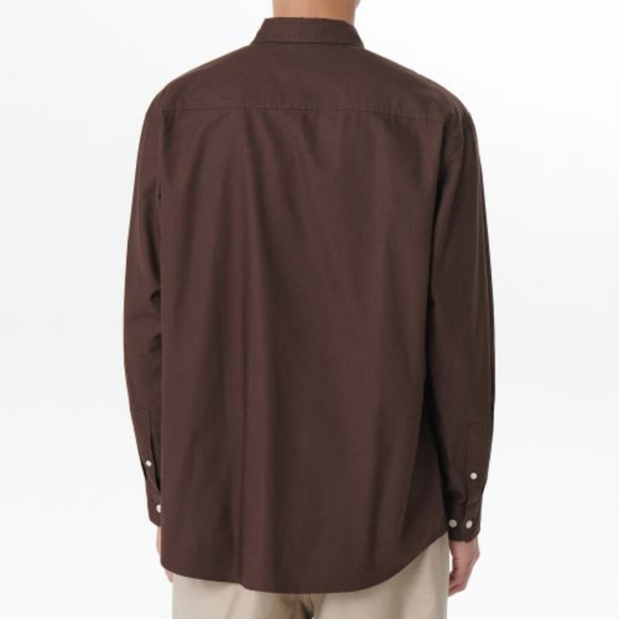 Musinsa Standard Relaxed Fit Oxford Shirt – Brown