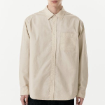 Musinsa Standard Relaxed Washed Poplin Shirt – Light Beige