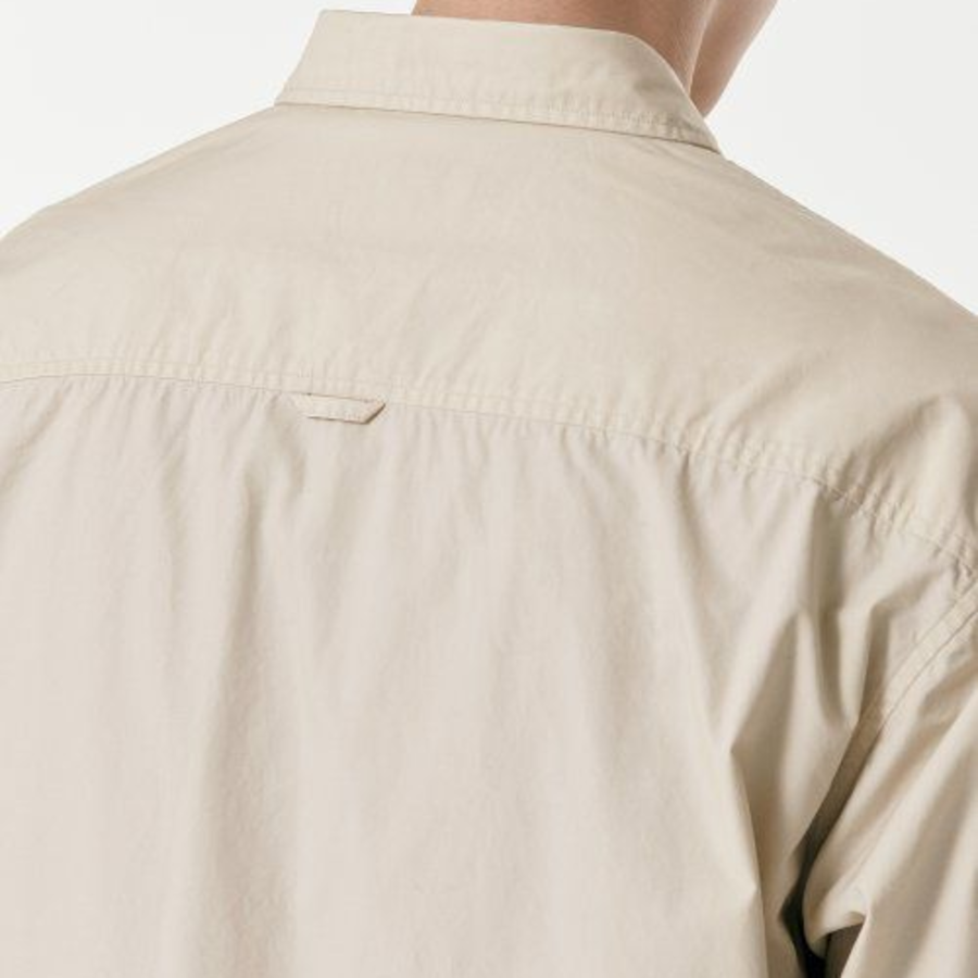 Musinsa Standard Relaxed Washed Poplin Shirt – Light Beige