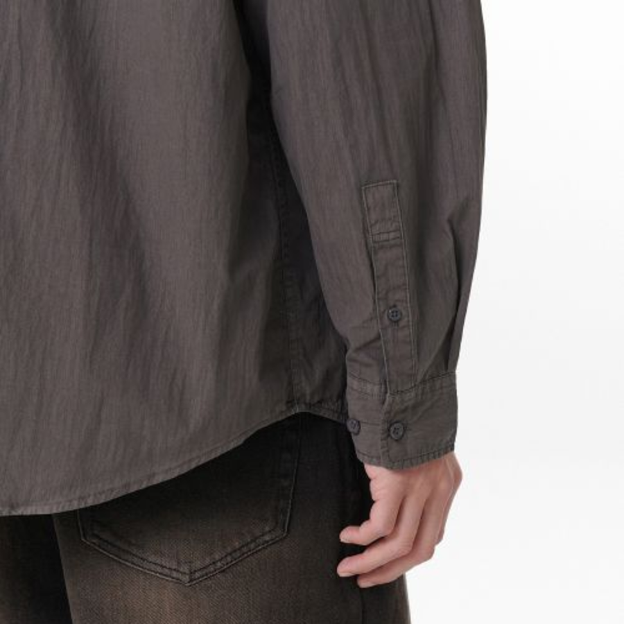 Musinsa Standard Relaxed Pigment Shirt – Dark Grey
