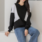 Lovely – свитшот Contrast Round Neck Point Sweatshirt