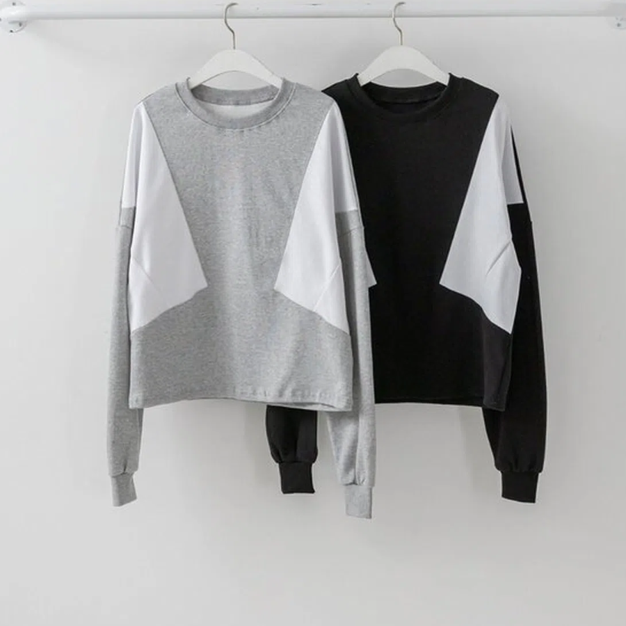Lovely – свитшот Contrast Round Neck Point Sweatshirt