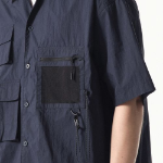 Musinsa Standard City Leisure CN Oversized Multi-Pocket Short Sleeve Shirt – Navy