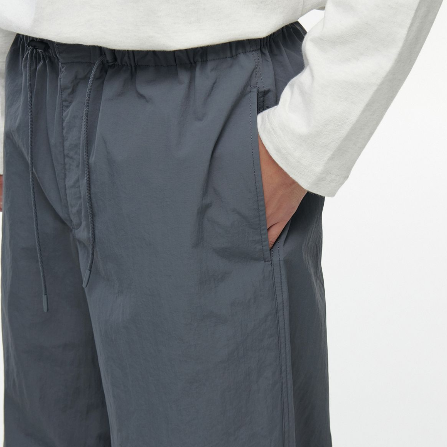 Nylon Parachute Pants [Blue Gray]