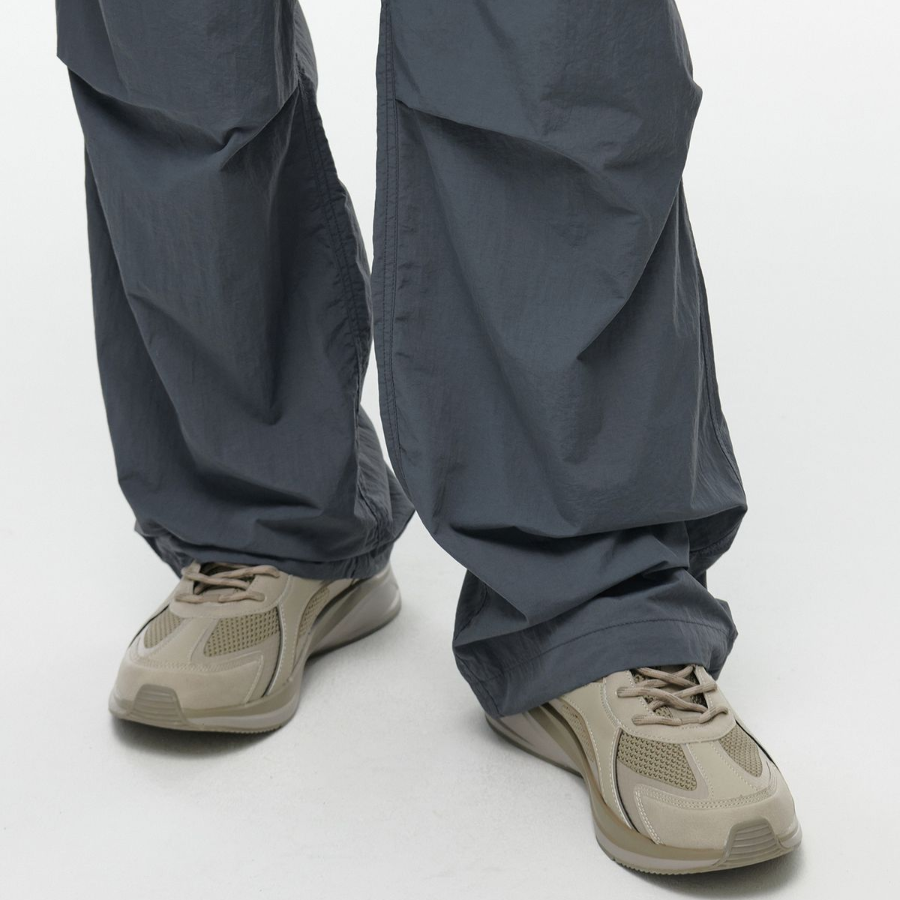 Nylon Parachute Pants [Blue Gray]