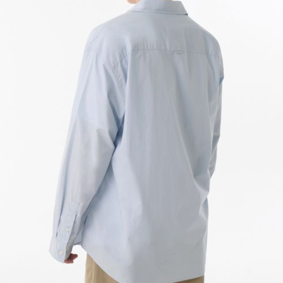 Musinsa Standard Relaxed Soft Poplin Shirt – Sky Blue