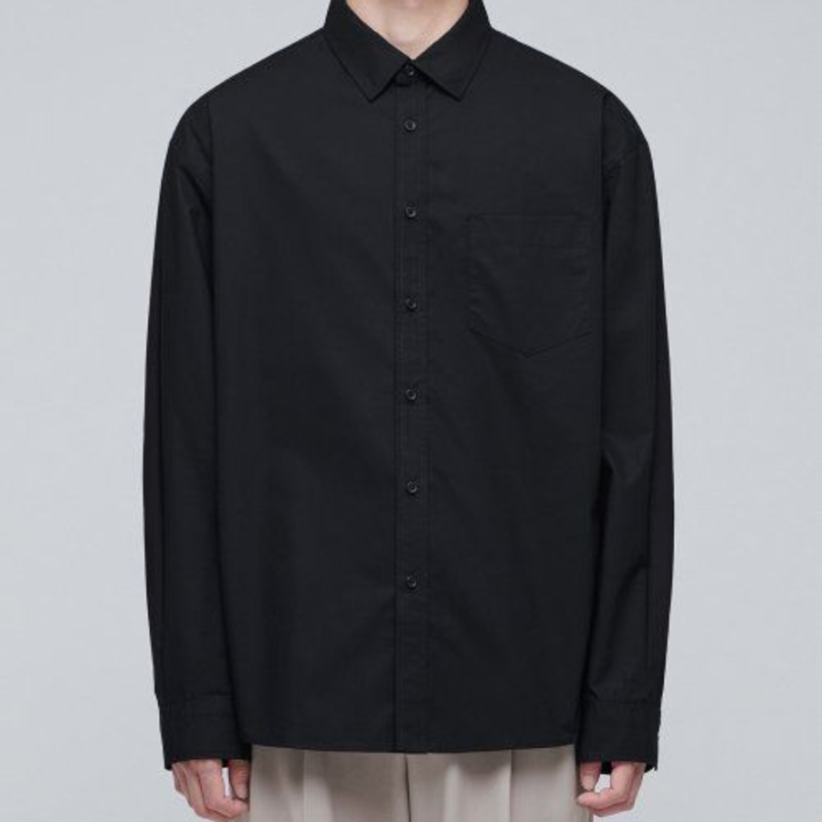 Musinsa Standard Oversized Poplin Shirt – Black