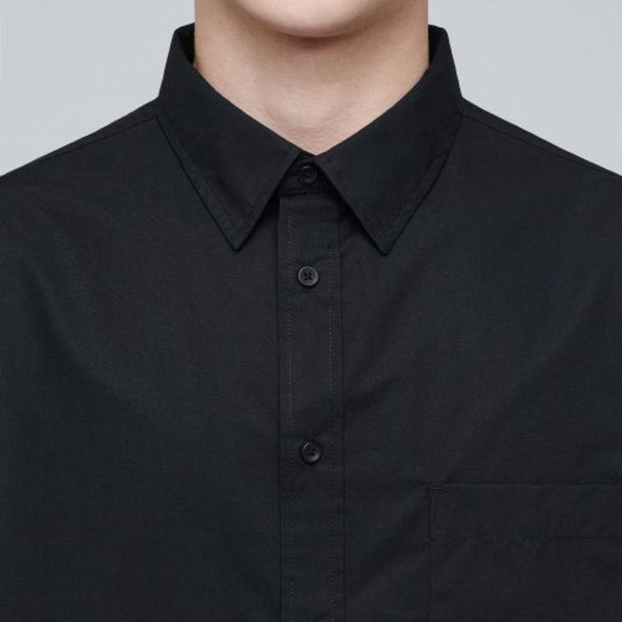 Musinsa Standard Oversized Poplin Shirt – Black