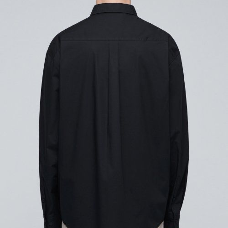 Musinsa Standard Oversized Poplin Shirt – Black