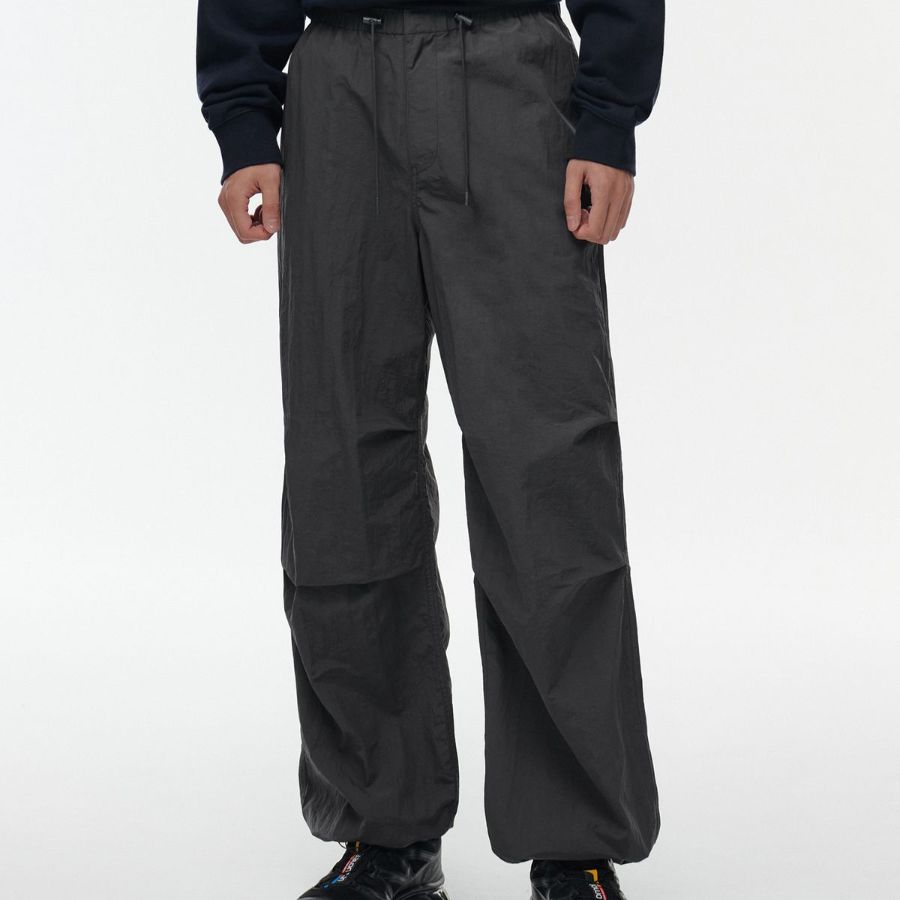 Nylon Parachute Pants [Gray]