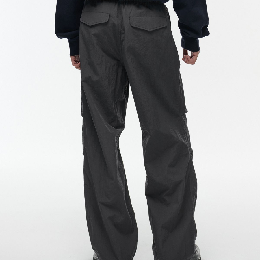 Nylon Parachute Pants [Gray]