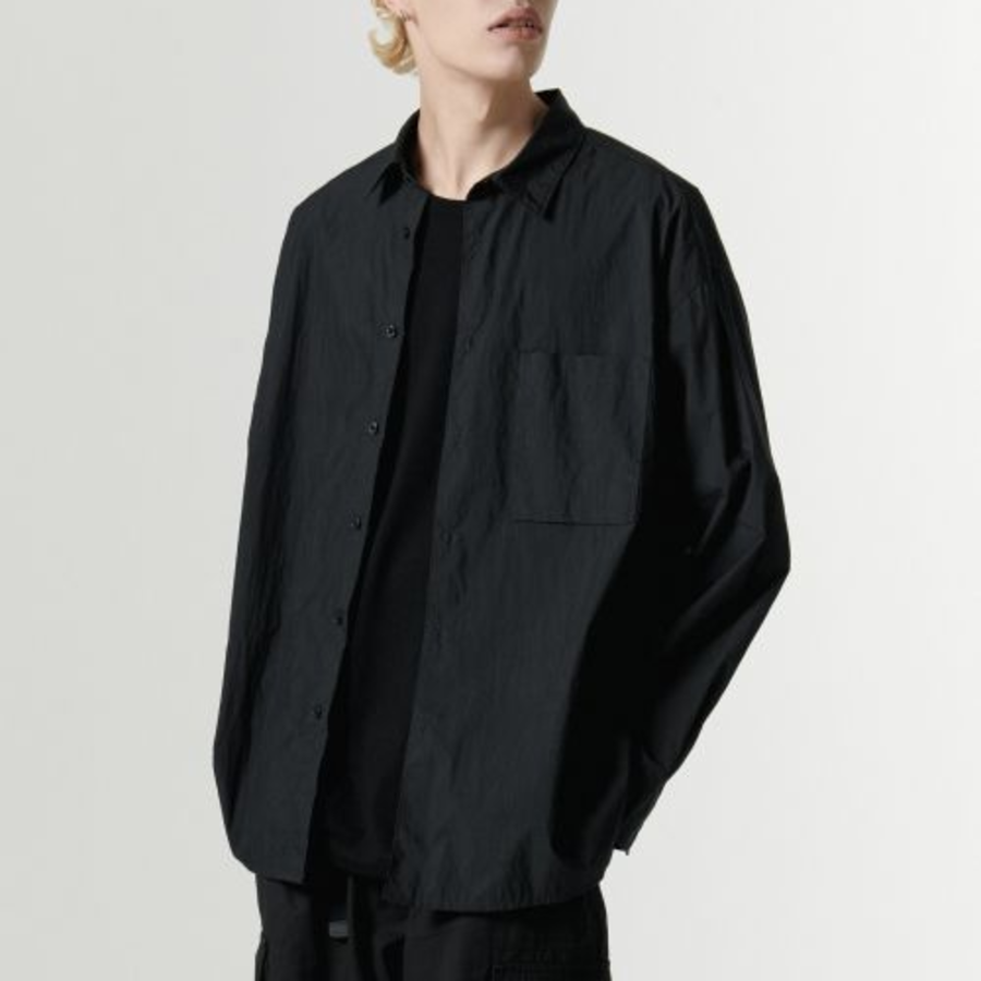 Musinsa Standard City Leisure CN Oversized Shirt – Black
