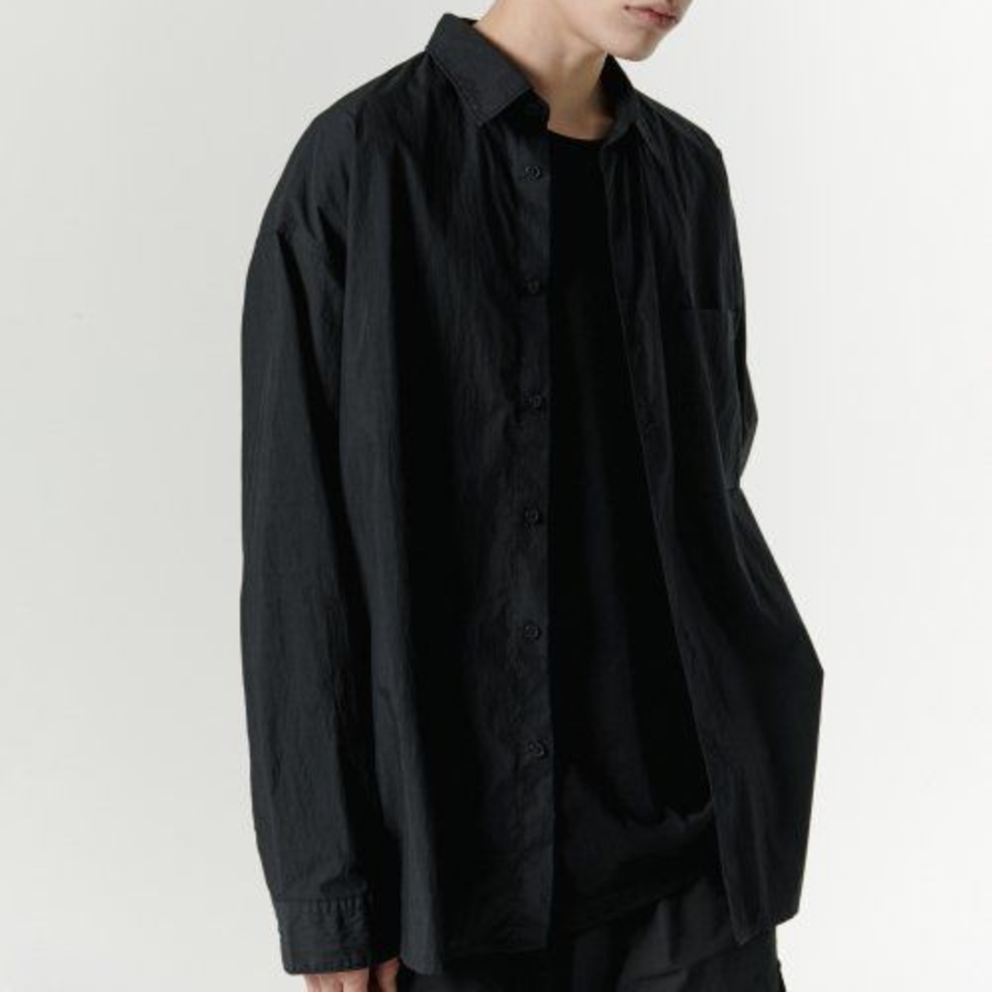 Musinsa Standard City Leisure CN Oversized Shirt – Black