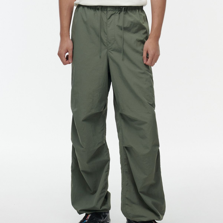 Nylon Parachute Pants [Khaki]