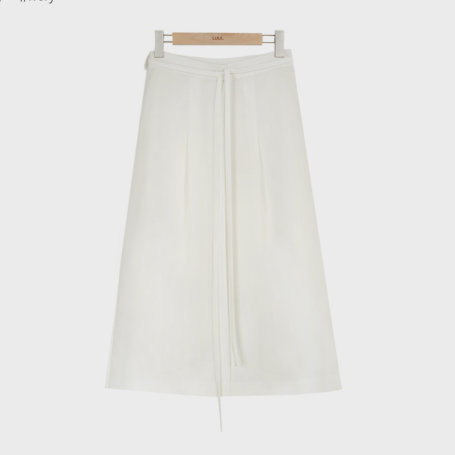 Удлинённая юбка с запахом и пинтами