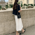 Удлинённая юбка с запахом и пинтами