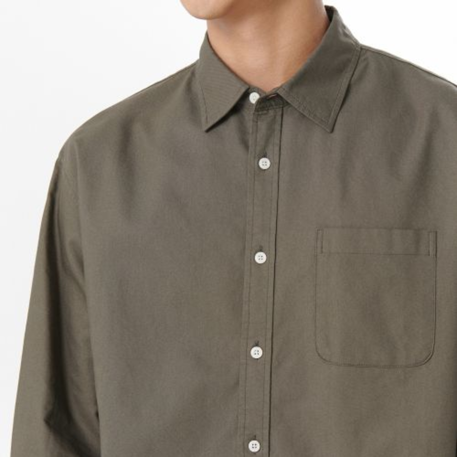 Musinsa Standard Relaxed Fit Oxford Shirt – Khaki