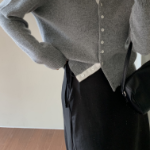 Шифоновая многослойная миди-юбка с запахом