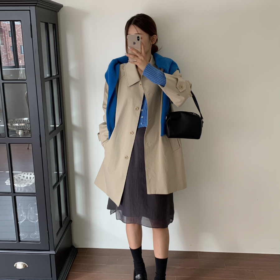 Шифоновая многослойная миди-юбка с запахом