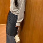 Ажурная юбка с запахом и прозрачными слоями