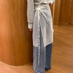 Ажурная юбка с запахом и прозрачными слоями