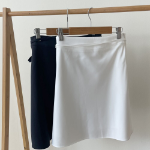 Атласная юбка на бретелях