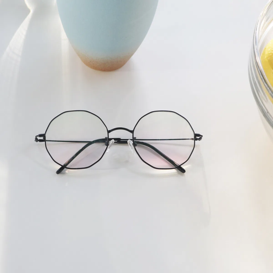 Polygon Light Metal Glasses — лёгкие многоугольные очки с защитой от синего света