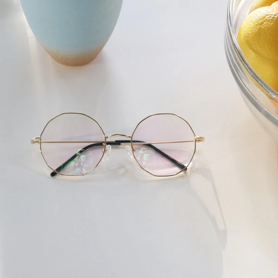 Polygon Light Metal Glasses — лёгкие многоугольные очки с защитой от синего света