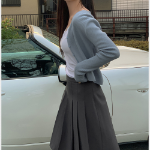 Плиссированная миди-юбка