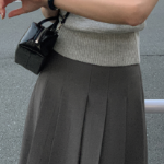 Плиссированная миди-юбка