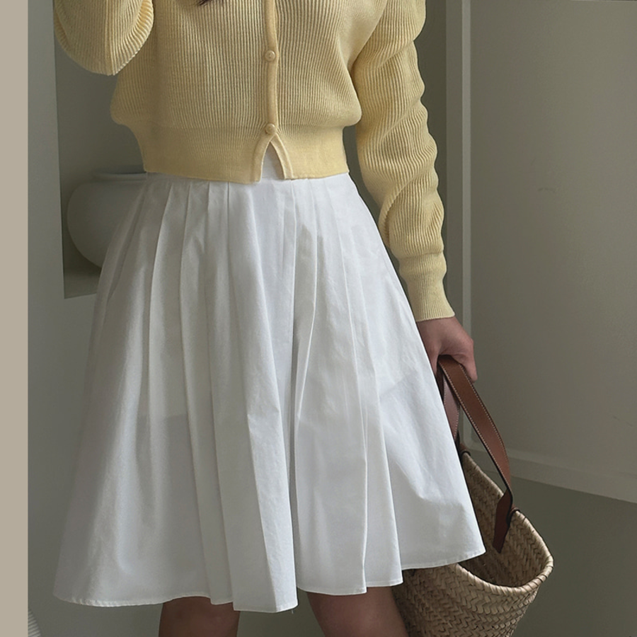 Романтичная расклешённая миди-юбка с задней резинкой