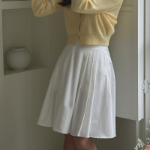 Романтичная расклешённая миди-юбка с задней резинкой