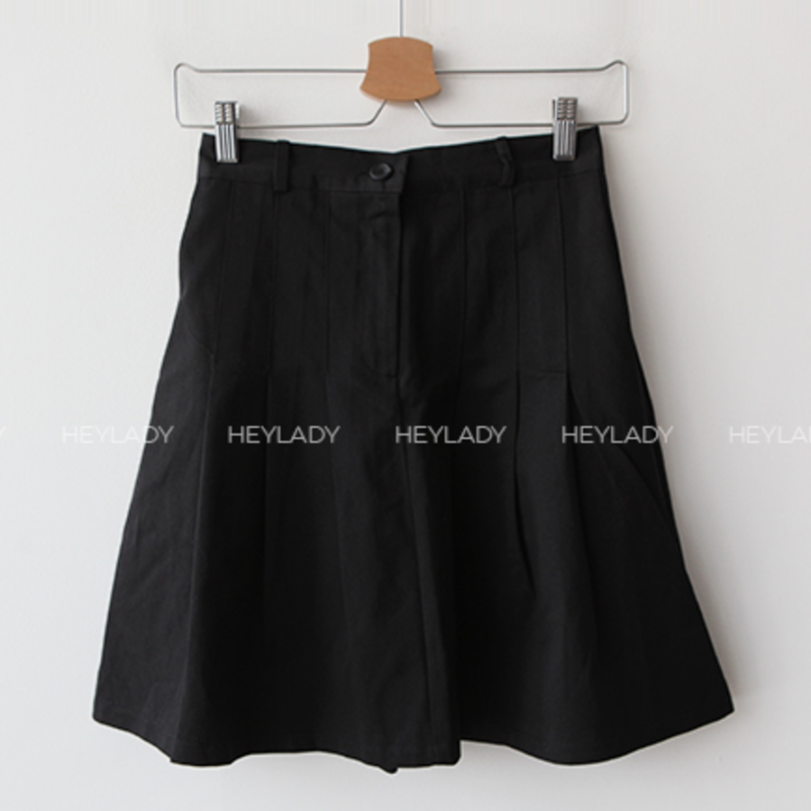 Миди-юбка из хлопка с плиссировкой