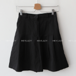 Миди-юбка из хлопка с плиссировкой