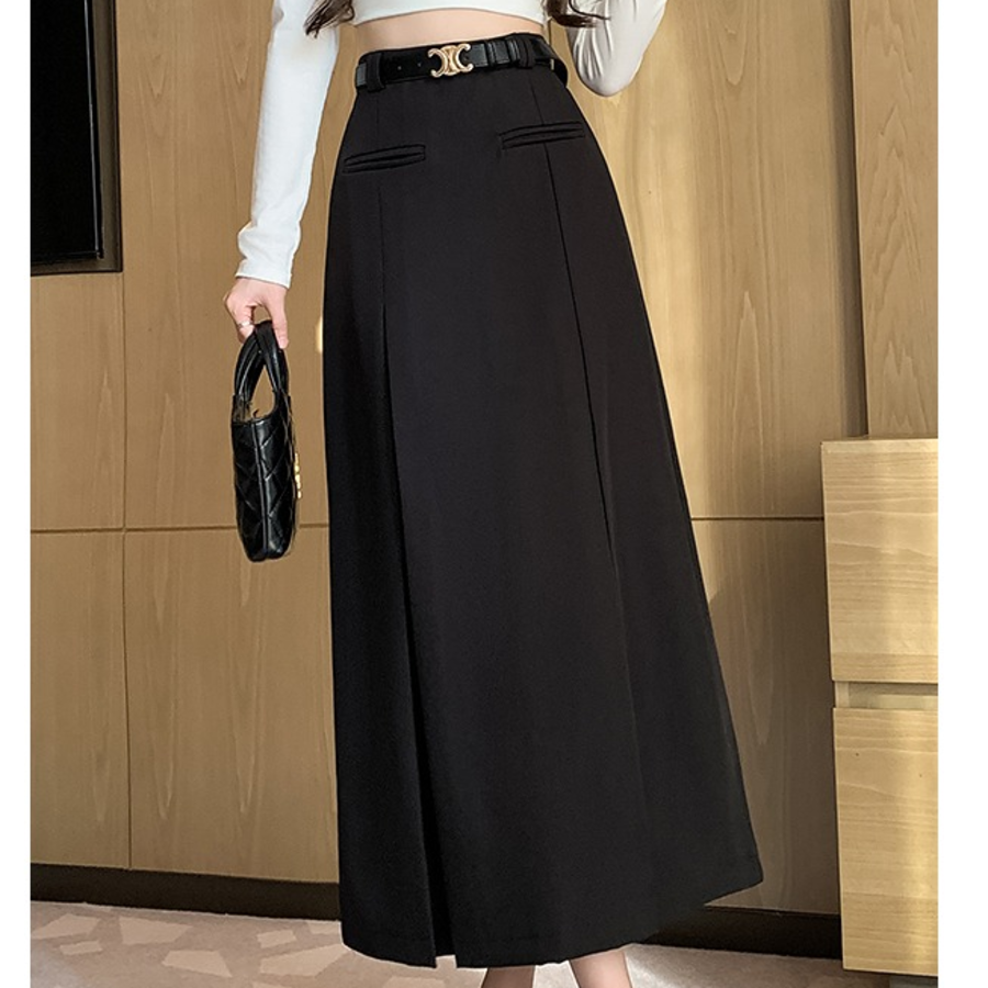 Классическая прямая юбка миди