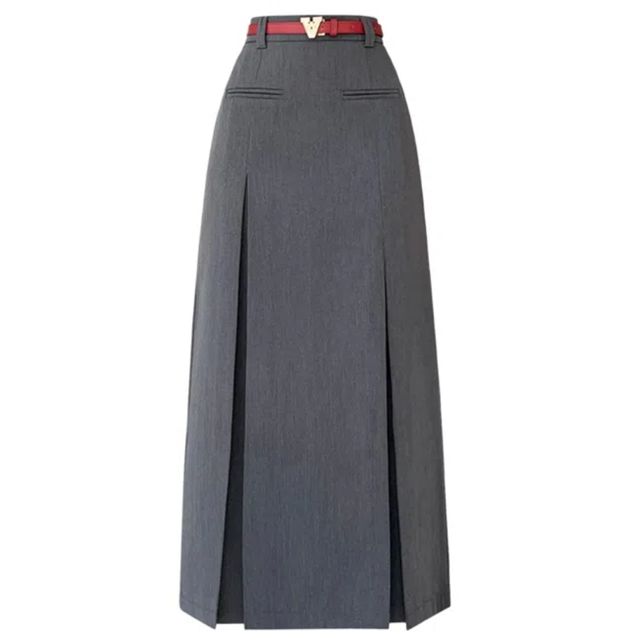 Классическая прямая юбка миди