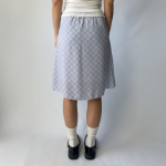 Миди-юбка A-силуэта из шифона с клетчатым узором