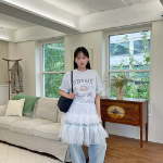 Мини-юбка с воланами и многослойным дизайном