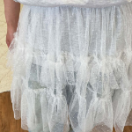 Мини-юбка с воланами и многослойным дизайном