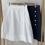 S-Темно-синий-Миди юбки