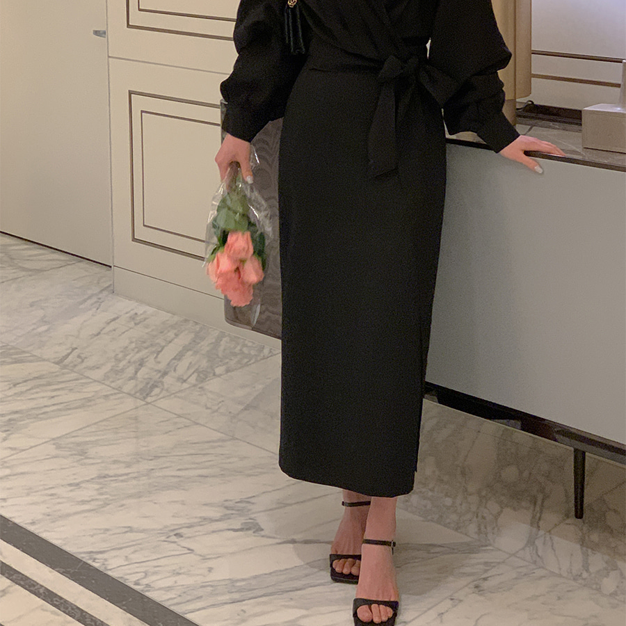 Длинная юбка H-силуэта с карманами