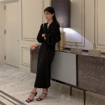 Длинная юбка H-силуэта с карманами