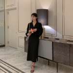 Длинная юбка H-силуэта с карманами