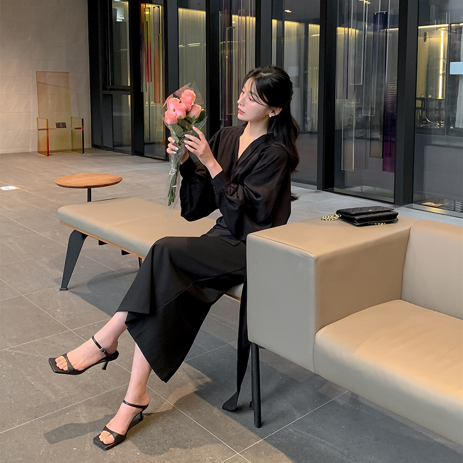 Длинная юбка H-силуэта с карманами