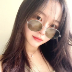 SKA-3051 Round Metal Green-Tint Sunglasses — женские лёгкие солнцезащитные очки в круглой оправе с зелёными линзами