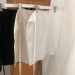 Свободный размер-Слоновая кость-Миди юбки