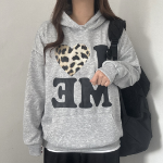 Свободный размер-Серый-Худи