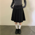 Винтажная плиссированная миди-юбка
