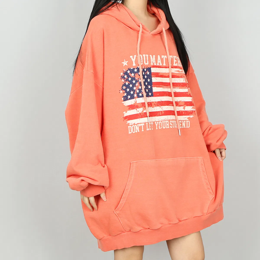American Flag – худи American Flag Pigment Oversized Hoodie