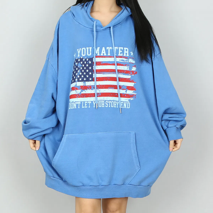 American Flag – худи American Flag Pigment Oversized Hoodie